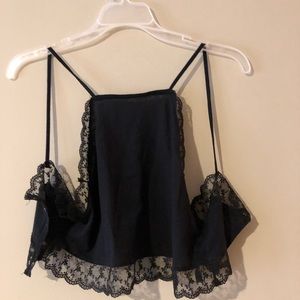 black crop top